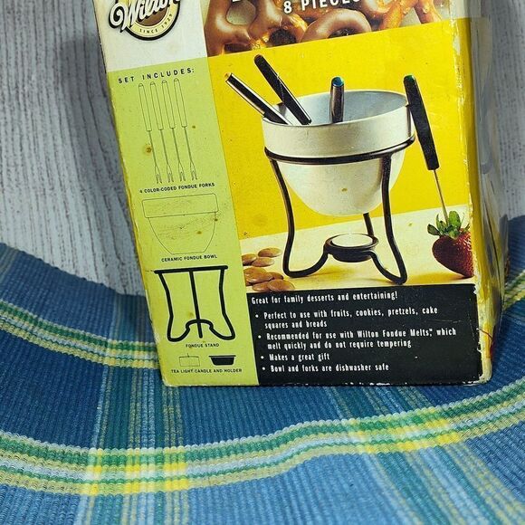 Vintage Wilton Dessert Fondue Set 8 Piece - Picture 4 of 11